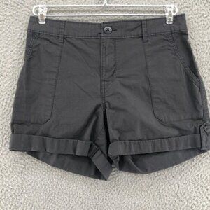 Sanctuary Shorts Women Extra Small Gray Social Standard Utility Roll Tab Stretch